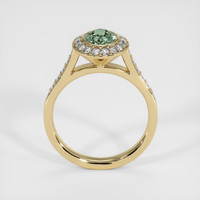 0.77 Ct. Green Sapphire Ring, 10K Yellow Gold 3