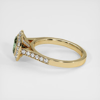 0.77 Ct. Green Sapphire Ring, 10K Yellow Gold 4