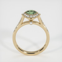 0.89 Ct. Green Sapphire Ring, 14K Yellow Gold 3