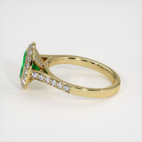 1.54 Ct. Emerald Ring, 18K Yellow Gold 4