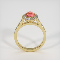 2.01 Ct. Padparadscha Sapphire Ring, 18K Yellow Gold 3