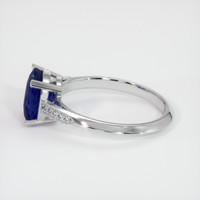2.68 Ct. Blue Sapphire Ring, Platinum 950 4