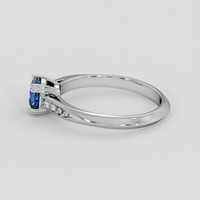 0.95 Ct. Blue Sapphire Ring, Platinum 950 4