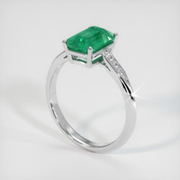 1.44 Ct. Emerald Ring, Platinum 950 2