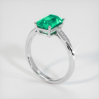 1.96 Ct. Emerald Ring, Platinum 950 2