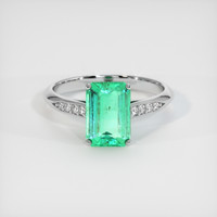 1.73 Ct. Emerald Ring, Platinum 950 1