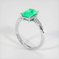 1.73 Ct. Emerald Ring, Platinum 950 2