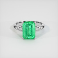 3.07 Ct. Emerald Ring, Platinum 950 1