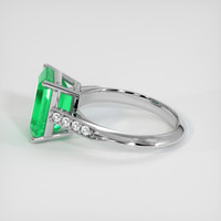 3.07 Ct. Emerald Ring, Platinum 950 4