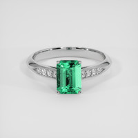 1.19 Ct. Emerald Ring, Platinum 950 1