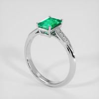 1.19 Ct. Emerald Ring, Platinum 950 2