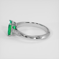 1.19 Ct. Emerald Ring, Platinum 950 4
