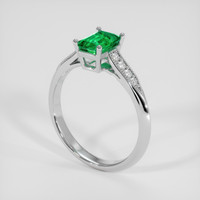 1.06 Ct. Emerald Ring, Platinum 950 2