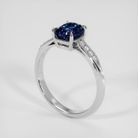 1.63 Ct. Blue Spinel Ring, Platinum 950 2