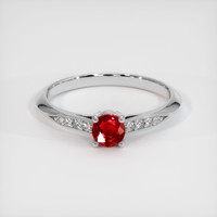 0.44 Ct. Ruby Ring, Platinum 950 1