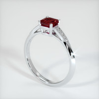 Pave Ruby Ring 0.92 Ct., Platinum 950 Preview