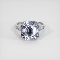 11.75 Ct. White Sapphire Ring, Platinum 950 1