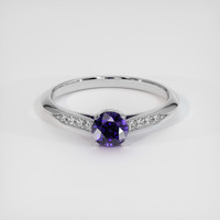 0.69 Ct. Purple Sapphire Ring, Platinum 950 1