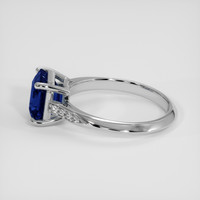 2.58 Ct. Blue Sapphire Ring, Platinum 950 4