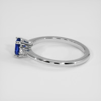 0.65 Ct. Blue Sapphire Ring, Platinum 950 4