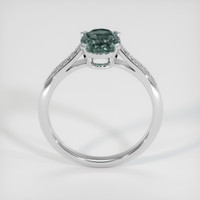 1.51 Ct. Greenish Blue Sapphire Ring, Platinum 950 3