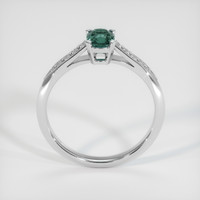 0.84 Ct. Greenish Blue Sapphire Ring, Platinum 950 3