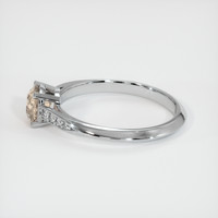 0.74 Ct. Peach Sapphire Ring, Platinum 950 4