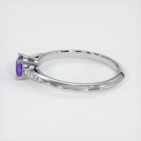 0.66 Ct. Violet Sapphire Ring, Platinum 950 4