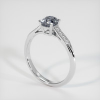 1.05 Ct. Grey Sapphire Ring, Platinum 950 2