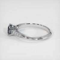 1.05 Ct. Grey Sapphire Ring, Platinum 950 4