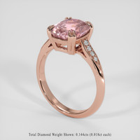 2.41 Ct. Pink Tourmaline Ring, 14K Rose Gold 2