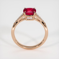 2.05 Ct. Ruby Ring, 14K Rose Gold 3