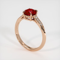 1.68 Ct. Ruby Ring, 14K Rose Gold 2