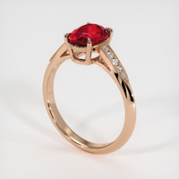 1.97 Ct. Ruby Ring, 14K Rose Gold 2
