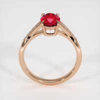 1.97 Ct. Ruby Ring, 14K Rose Gold 3