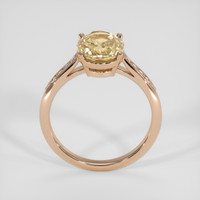 3.34 Ct. Peach Sapphire Ring, 14K Rose Gold 3