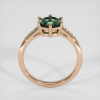 1.13 Ct. Bluish Green Sapphire Ring, 14K Rose Gold 3