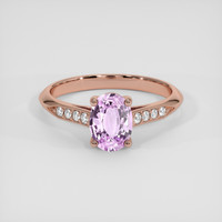 1.05 Ct. Purple Sapphire Ring, 14K Rose Gold 1