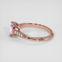 1.05 Ct. Purple Sapphire Ring, 14K Rose Gold 4