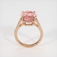 9.97 Ct. Padparadscha Sapphire Ring, 14K Rose Gold 3