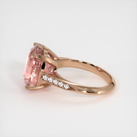 9.97 Ct. Padparadscha Sapphire Ring, 14K Rose Gold 4