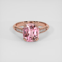 2.41 Ct. Pink Tourmaline Ring, 18K Rose Gold 1