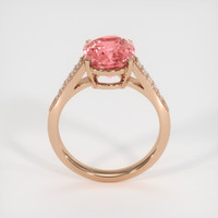 4.50 Ct. Padparadscha Sapphire Ring, 18K Rose Gold 3