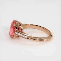4.50 Ct. Padparadscha Sapphire Ring, 18K Rose Gold 4