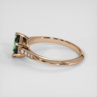 1.13 Ct. Bluish Green Sapphire Ring, 18K Rose Gold 4