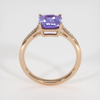 2.64 Ct. Violet Sapphire Ring, 18K Rose Gold 3