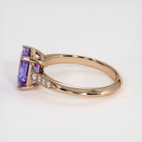 2.64 Ct. Violet Sapphire Ring, 18K Rose Gold 4