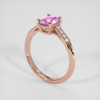 1.05 Ct. Purple Sapphire Ring, 18K Rose Gold 2
