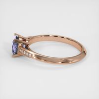 1.34 Ct. Purple Sapphire Ring, 18K Rose Gold 4