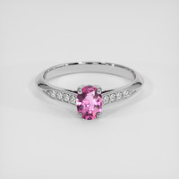 0.62 Ct. Pink Sapphire Ring, Silver 1